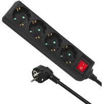 Maclean elektros juostelė, ilgintuvas, 4 lizdai, jungiklis, 3500W, 3m, vokiškas tipas, MCE196G