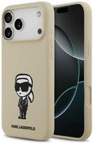 Dėklas Karl Lagerfeld Silicone Karl Sketch & Logo MagSafe Case for iPhone 17 Pro Max - Brown