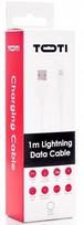 Laidas Toti, Lightning/USB Type A, 100 cm, balta sp.