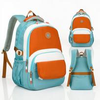 Ergonomiška mokyklinė ir kelioninė kuprinė Peterson su tvirtinimu prie lagamino, žydra, 26 l