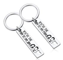 Keychains,The Pam to My Jim Keychain | Inspired by The Office TV Show, Romantic Gift for Couples,