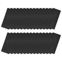 30 vnt. aliuminio plokštelių 50x22x0.3 mm, juodos, graviravimui
