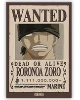 One Piece Standard Magnet Wanted Zoro