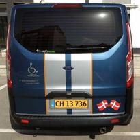 "Ford Tourneo Custom CHROM" bagažinės dangčio apdaila