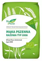 Ekologiški pilno grūdo kvietiniai miltai, 1kg