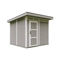 Premium kokybės sodo namelis Timbela M903, 237 x 279 x 294 cm, su dažų rinkiniu Tundra Grey