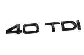 AUDI A6 A7 A7 A8 Q5 Q8 40 TDI bagažinės užrašas Ženklas blizgios juodos spalvos emblema originalus 83A853744CT94