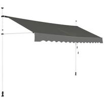 Sieninė markizė nuo saulės, 200 cm, pilka