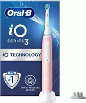 Oral-B-iO3S rausvas elektrinis dantų šepetėlis