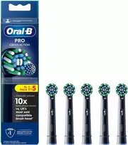 Dantų šepetėlis „Oral B Pro Cross Action“ dantų šepetėlio galvutės – juodos – 5 vnt.