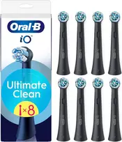 Dantų šepetėlis „Oral B iO“ serijos „Ultimate Clean Juodas“ keičiamos dantų šepetėlio galvutės – juodos – 8 vnt.