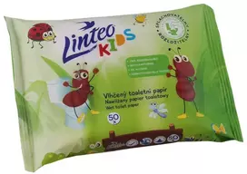 Vaikiškas drėgnas tualetinis popierius Linteo KIDS 50 vnt.