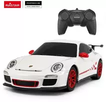 Porsche GT3 RS R/C mastelis 1:24 Rastar 39900 valdomas baltas automobilis
