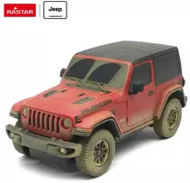 Jeep Wrangler Rubicon mastelis 1:24 Rastar 79500-4 nuotoliniu būdu valdomas automobilis purvinas variantas