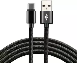 USB-C Laidas - EverActive CBB-1.2CB 3 A Greitasis Įkrovimas, 480Mbps, 1,2 m, Juoda
