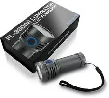 Rankinis Žibintuvėlis - everActive FL-3300R Luminator, 3 300 Liumenų, 4 000 mAh, USB-C, Pilkas