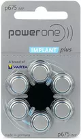Baterijos - Varta 675 Implant Plus Maitinimo Baterijos, 6 Vnt.