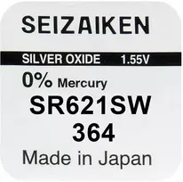 Baterija – Seizaiken SEIKO 364 (SR621SW) Sidabro Oksido Baterija Laikrodžiui, 1 vnt.