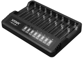 Baterijų Įkroviklis - XTAR MX8 USB-C, Juoda