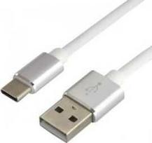 USB-C Įkrovimo Laidas - everActive CBS-1.5CW, 3A Greitas Įkrovimas, 480Mbps Duomenų Perdavimo, 1.5m, Balta