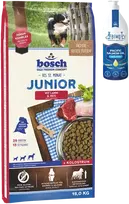 Bosch Petfood bosch Junior su ėriena ir ryžiais 15kg+lašišų aliejus 500ml