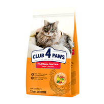 Club 4 Paws Hairball Control sausas pašaras katėms, 2 kg