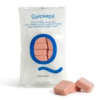 QUICKEPIL depiliacijos vaškas ROSE kietas, be juostelių, depiliacijai 1 KG ROŽINIS