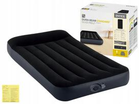 Pripučiama velūrinė viengulė lova su 230V siurbliu Intex