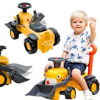 FALK Komatsu Ride-on Vaikiškas traktorius su ekskavatoriaus kaušu