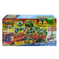 HOT WHEELS MONSTER TRUCKS MUTANT CHAOS trasa su slaimu – Monstro sunaikinimas (JMK90)