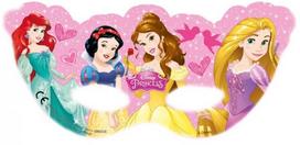 Princesės Disney popierinės kaukės PRINCESĖS 6 vnt.