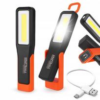 Led dirbtuvių lempa su Usb-c, akumuliatoriumi, magnetu ir kabliu