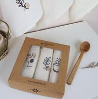 Textile Idea virtuvinių rankšluosčių rinkinys Waffle Kava