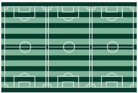 Folijos staltiesė, futbolo aikštės velėnos formos, stadiono futbolo gimtadienio dekoras, 120x180 cm, 120x180