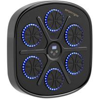 Muzikinė bokso mašina, ritminis bokso įrenginys, 9 režimai, „Bluetooth“, LED lemputės, su bokso pirštinėmis, juodos spalvos, Juoda