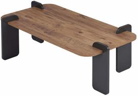 Kavos staliukas Nordure Renard, antracito sp./atlantic pine sp., 60 cm x 120 cm x 35 cm
