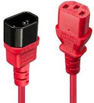 CABLE POWER IEC EXTENSION 1M/RED 30477 LINDY 30477 | 4002888304771