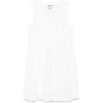 Mini suknelė moterims, Balta, Sleeveless eyelet ti