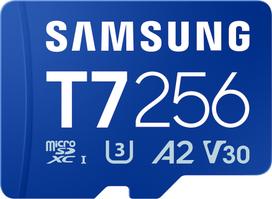 SAMSUNG T7 256GB U3 V30 microSDXC Memory Card