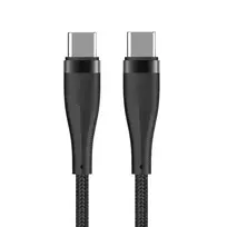 maXlife MXUC-08 data transfer and charging cable | USB-C to USB-C | 100W | 1m | black