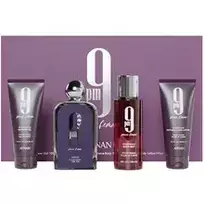 Afnan 9PM Pour Femme Gift Set EDP 100 ml, shower gel 100 ml, body mist 150 ml and body lotion 100 ml