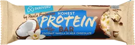 Skrīveru saldumi SKRĪVERU Coconut-vanilla protein bar in milk chocolate, 45g