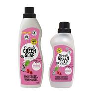 Marcel’s Green Soap Patchouli & Cranberry rinkinys – ekologiškas skalbiklis 1 l + audinių minkštiklis 750 ml
