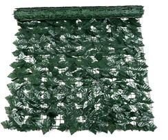 Uždanga su dirbtine žaluma Garden Center, 300 cm, 150 cm, plastikas, žalia sp.