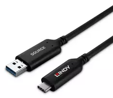 Lindy 50m USB 3.2 Gen 1 Type A į C hibridinis šviesolaidinis kabelis