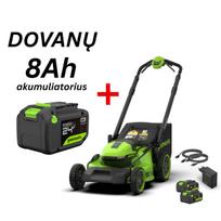 SAVAEIGĖ VEJAPJOVĖ 51 cm 48V(2x24V) (2X6.0Ah USB-C akumuliatoriai ir 100W kroviklis) LM5102SA3 + 8Ah