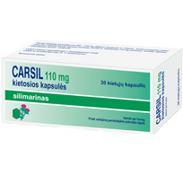 Vaistas kepenims CARSIL 110 mg, 30 kaps.