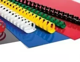 *Plastikinės įrišimo spiralės Forpus, 12mm, 100vnt., baltos spalvos