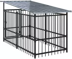 Lauko voljeras šunims su stogu, plienas, 11,26m²