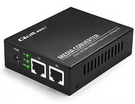 Šakotuvas Qoltec Dwukierunkowy Media Konwerter SWITCH Ethernet 2x RJ45 2x SFP| 1000Mb/s | 5V
